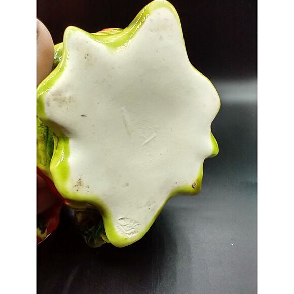 Vintage Hand-Painted Mini Pumpkin Salt & Pepper Shakers with Sugar Bowl, Japan - Picture 11 of 16